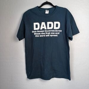 Men's Vintage T Shirt DADD Size L Color Black